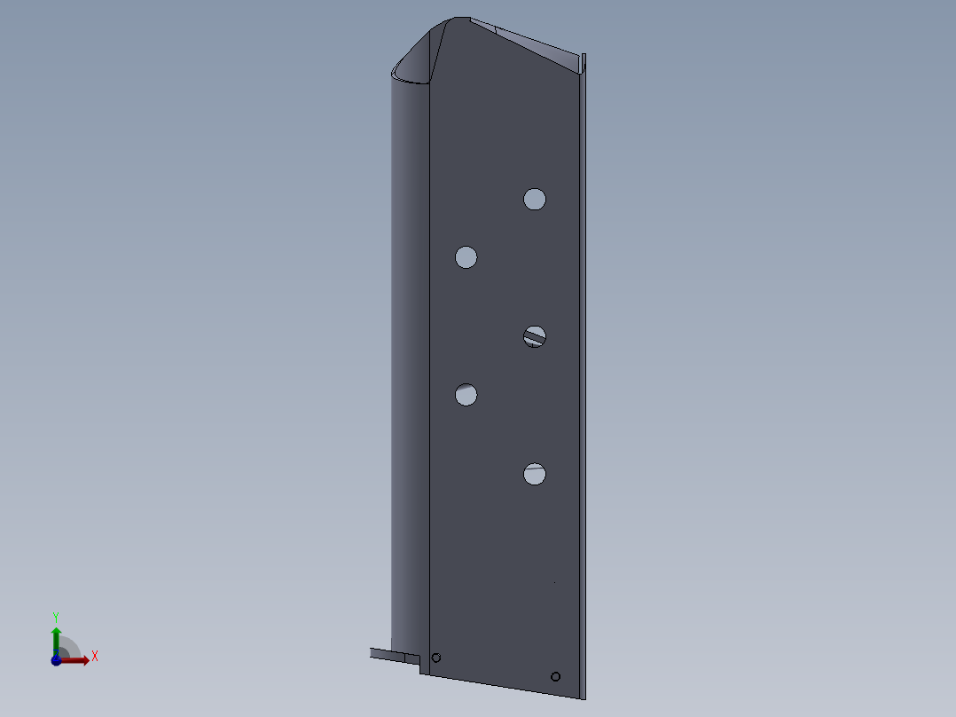 手枪左轮冲锋枪老式狙击步枪设计3D图纸M1911 A1 SW前视图