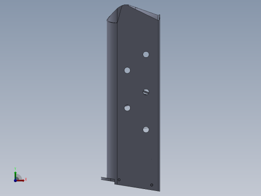 手枪左轮冲锋枪老式狙击步枪设计3D图纸M1911 A1 SW前视缩略图