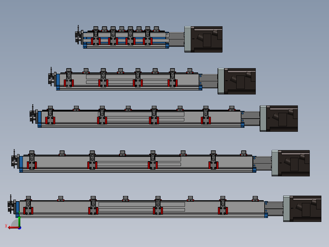 5款XD5357C对称变距模组后视图