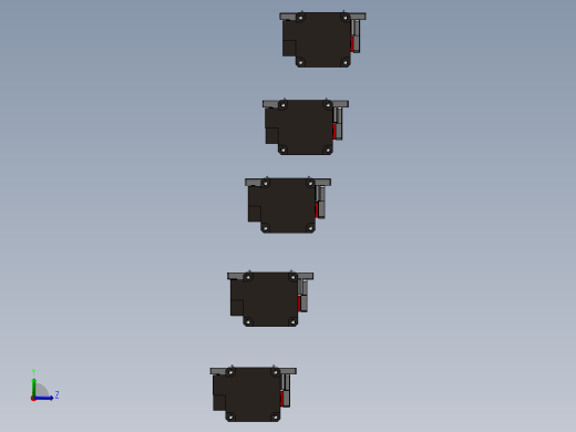 5款XD5357C对称变距模组左视缩略图