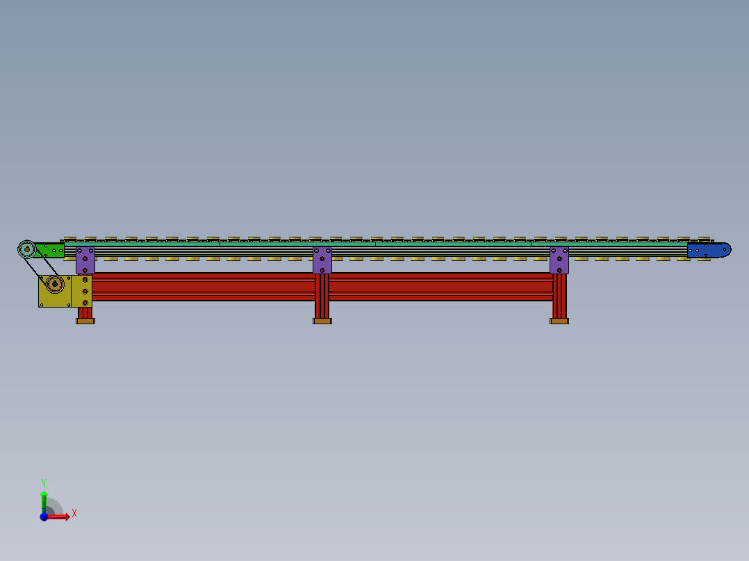 新能源汽车水泵转子自动上料输送线前视图