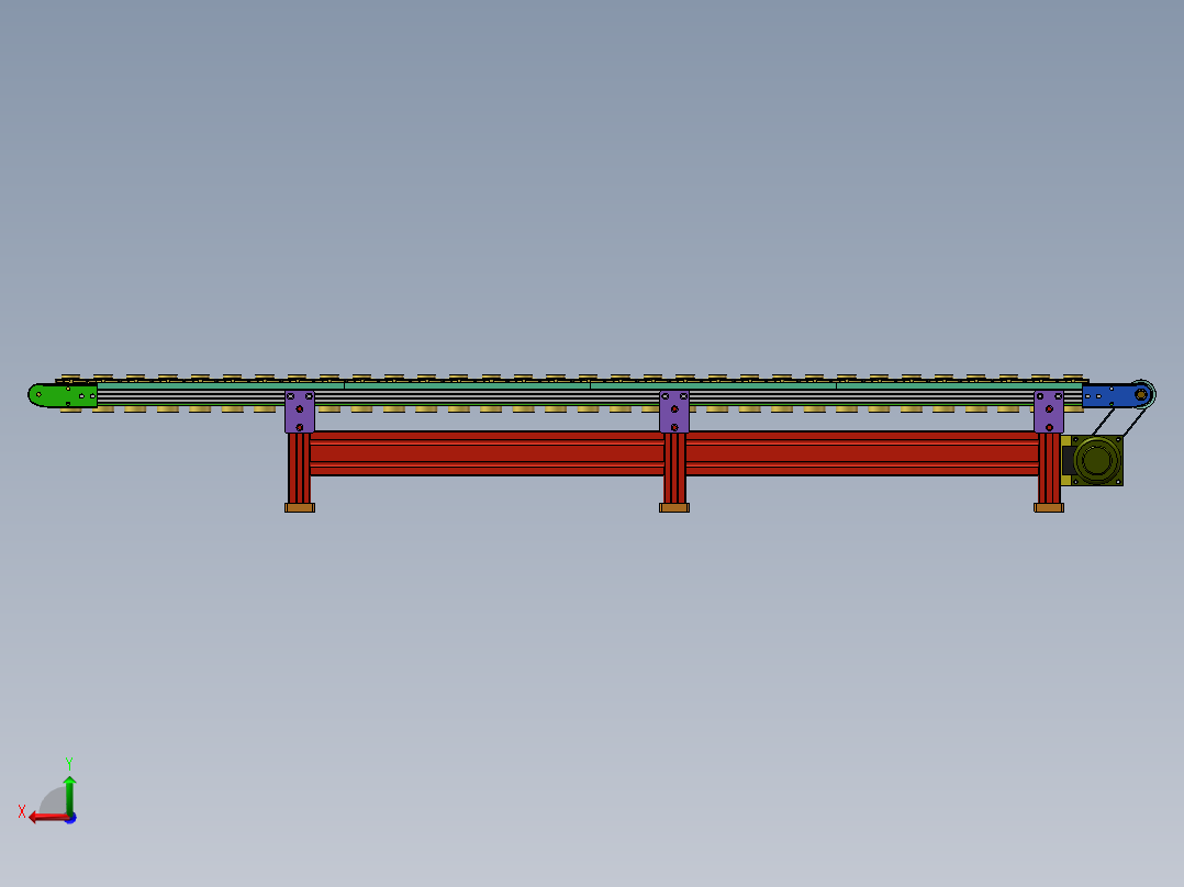 新能源汽车水泵转子自动上料输送线后视图
