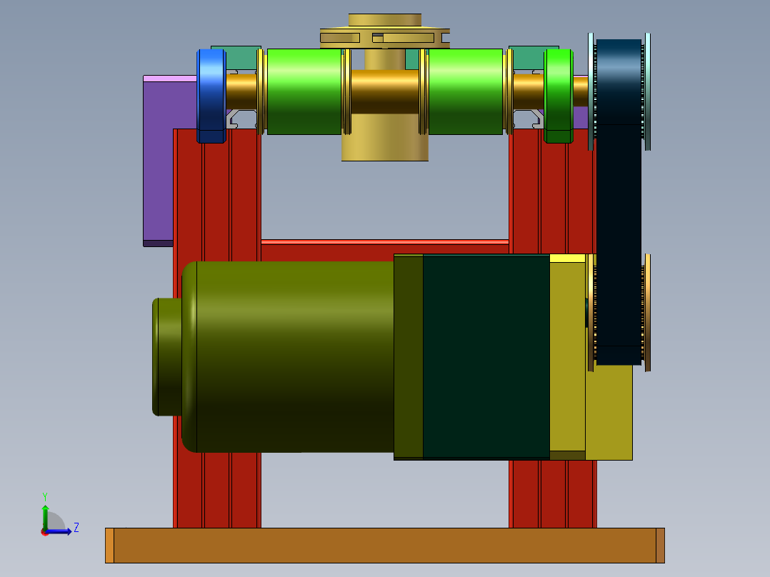 新能源汽车水泵转子自动上料输送线左视图
