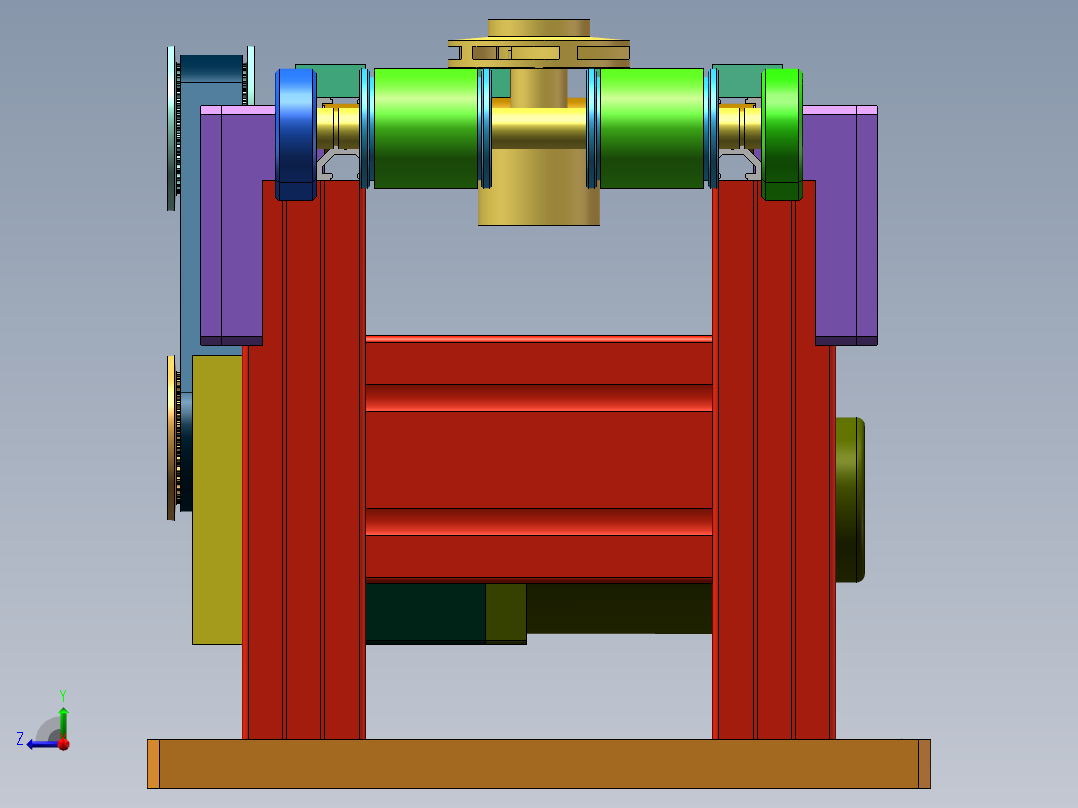 新能源汽车水泵转子自动上料输送线右视图