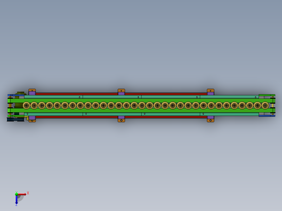 新能源汽车水泵转子自动上料输送线俯视图
