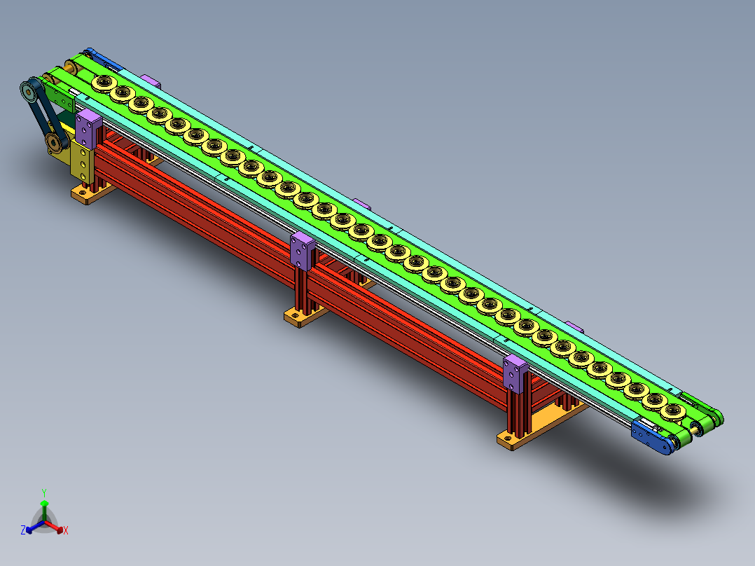 新能源汽车水泵转子自动上料输送线正等轴测图