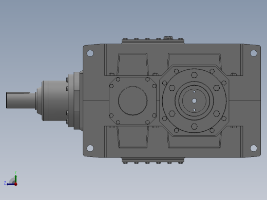 工业齿轮箱右视缩略图