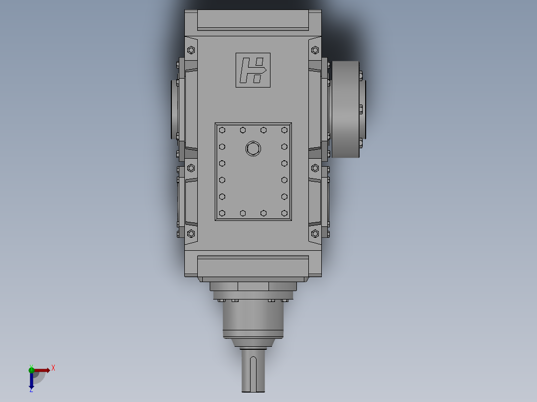 工业齿轮箱俯视图