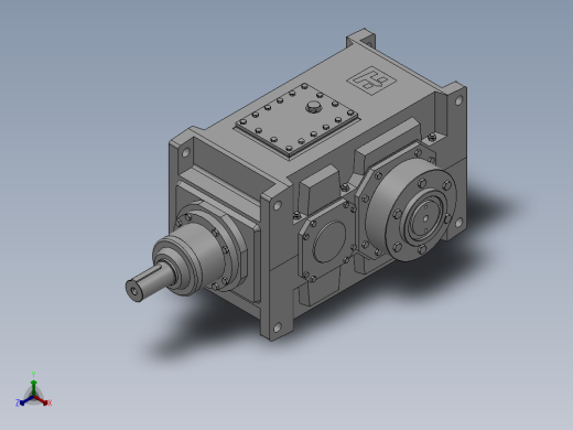 工业齿轮箱正等轴测缩略图