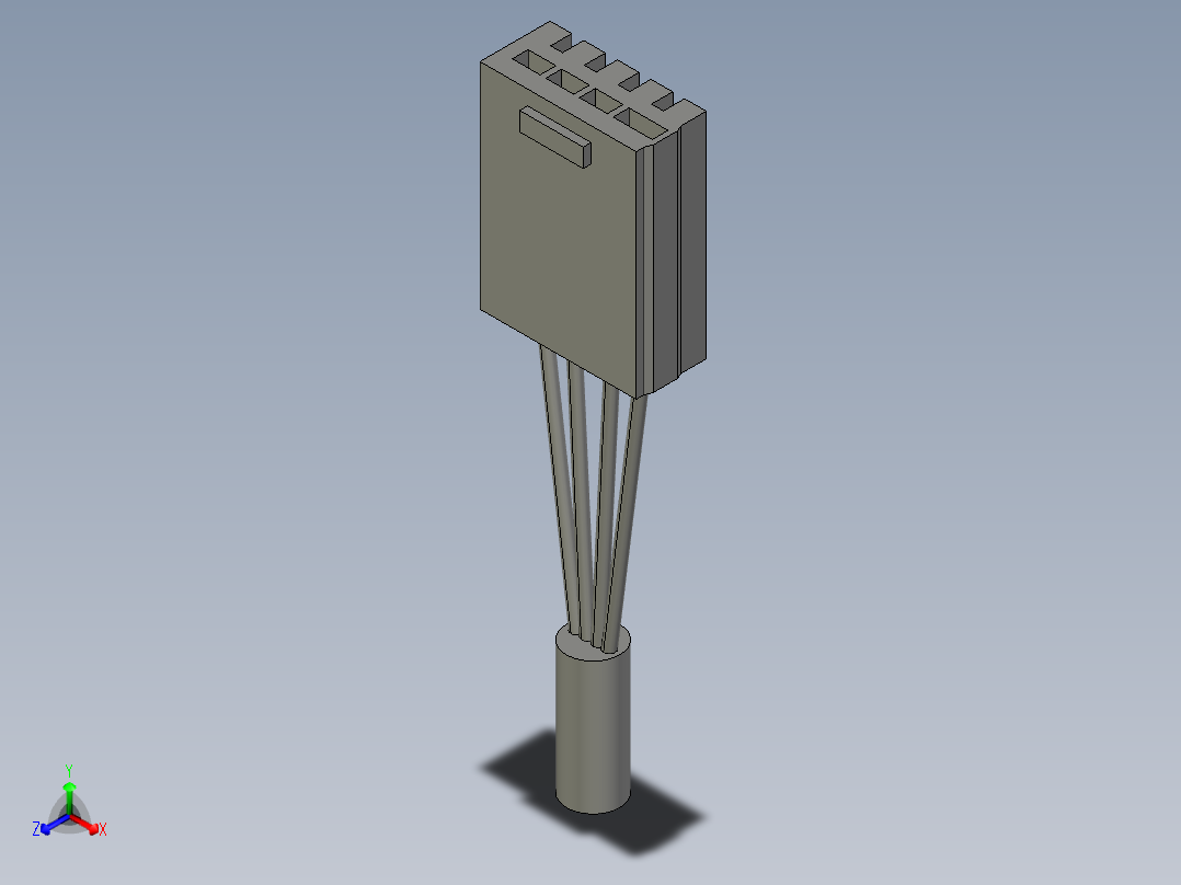 15504434-EE-1006(带导线接插件正等轴测图
