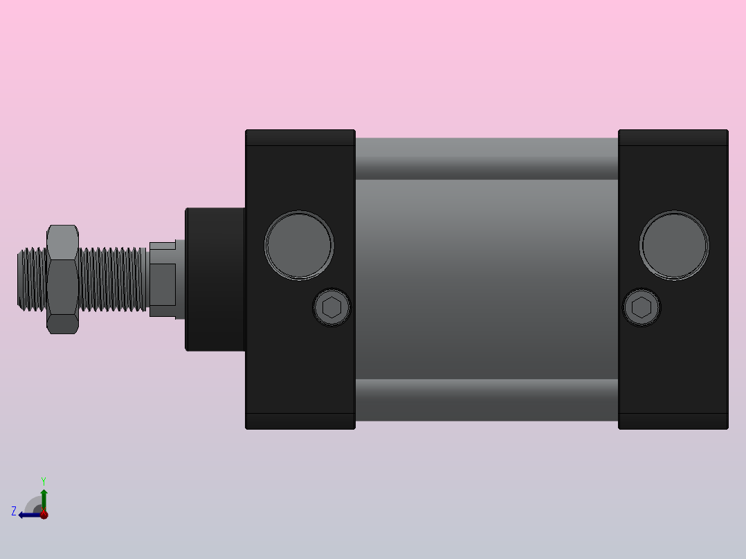 SC气缸SC标准气缸系列SC-63X50-S右视图