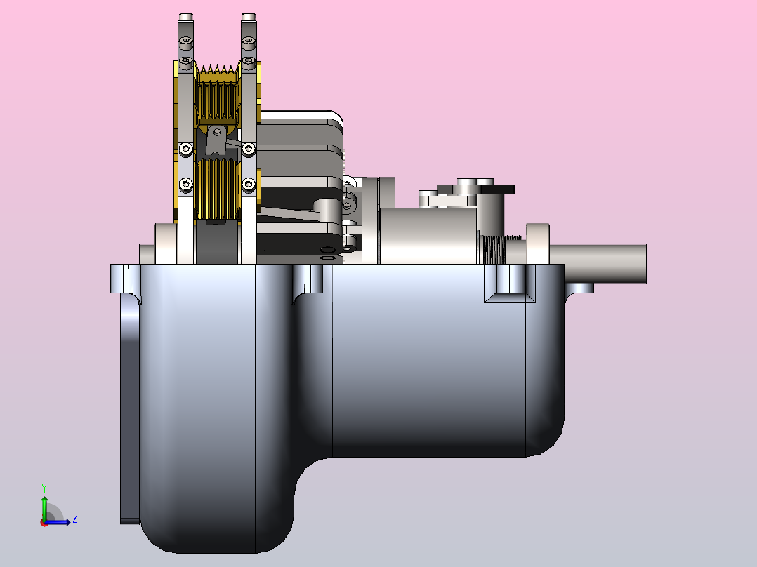 vario变速器cvt crs左视图