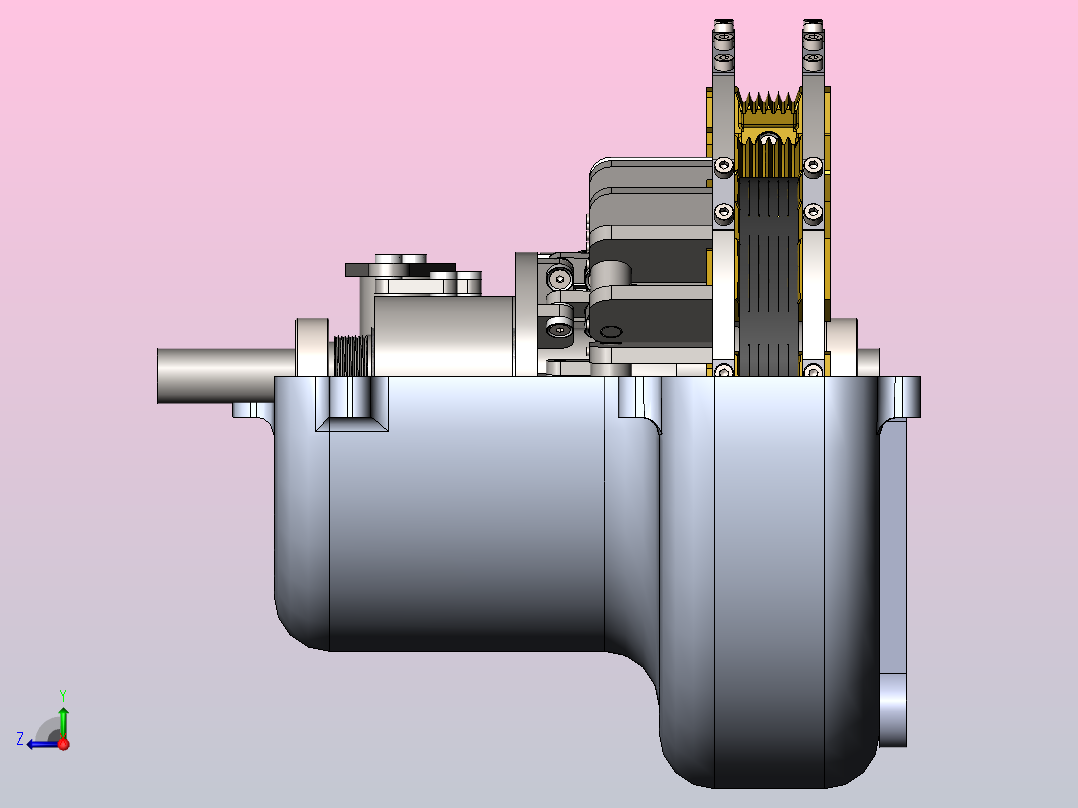 vario变速器cvt crs右视图