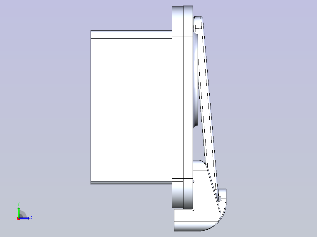 A0004740-适用于奔驰的11英寸iPad支架左视图