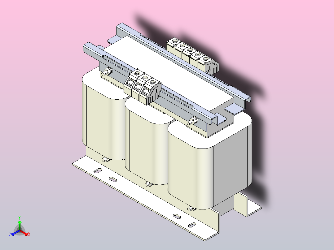 SG-1.5～2三相干式变压器三维模型202010主视图