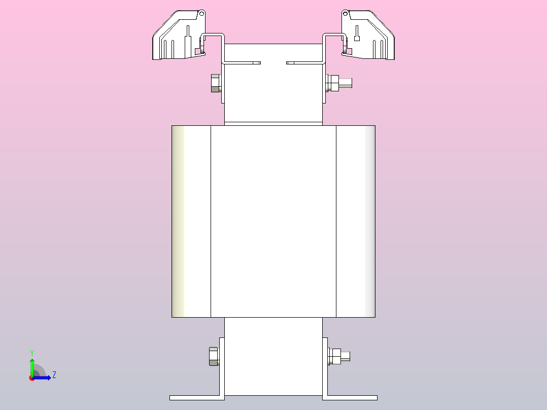 SG-1.5～2三相干式变压器三维模型202010左视图