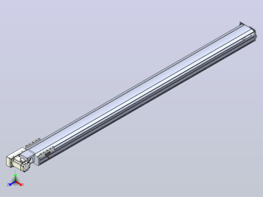 皮带直线轴半封闭可选导轨TPA-HNB-175D-140-L2200-ML-C-P75-N3正等轴测缩略图