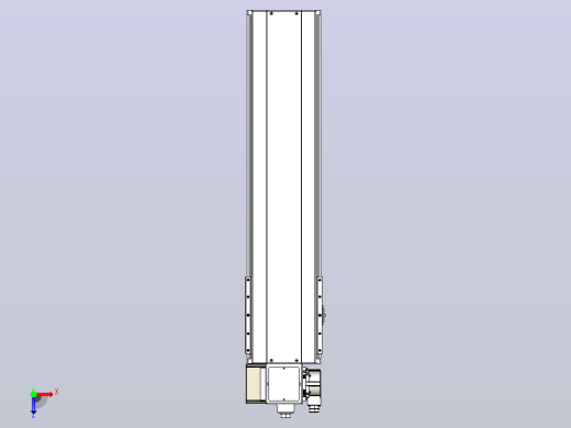 皮带直线轴半封闭可选导轨TPA-HNB-220D-176-L650-LP-Y-P1K-N3俯视缩略图