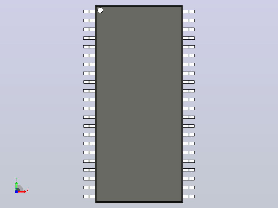 106x SOIC 封装（小外形集成电路）SOIC127P1603X300-44N前视图