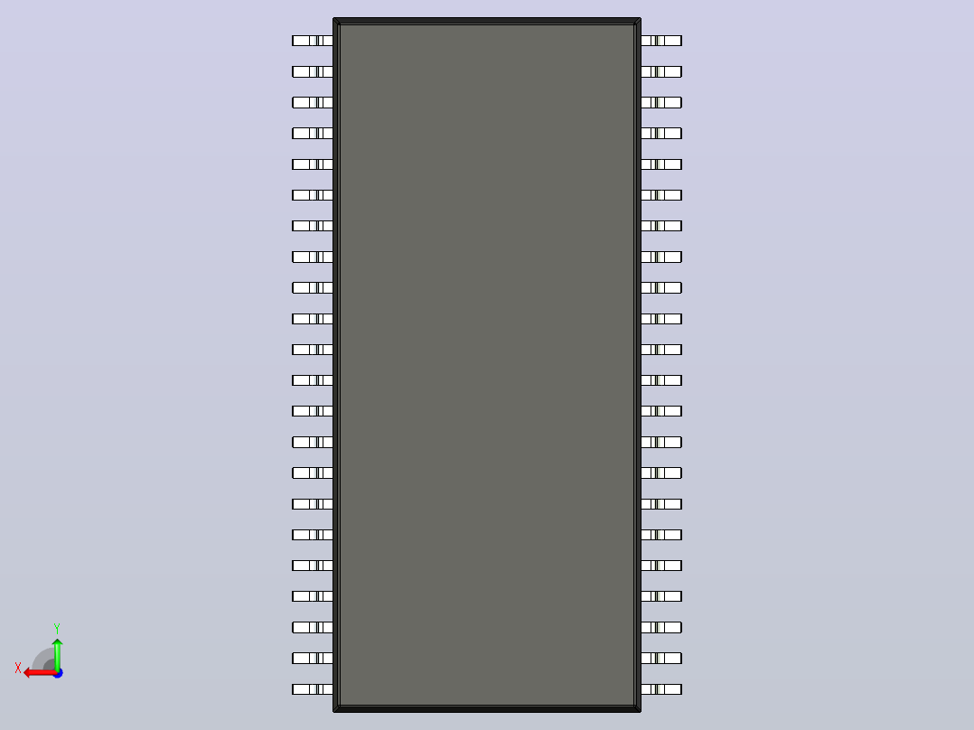 106x SOIC 封装（小外形集成电路）SOIC127P1603X300-44N后视图