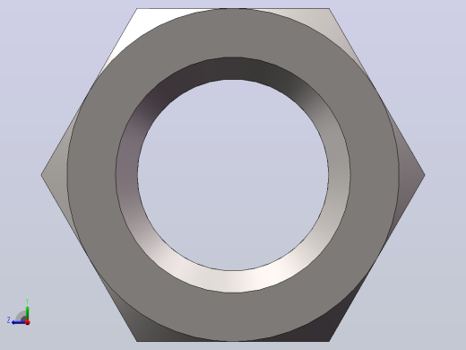 全金属弹簧箍六角锁紧螺母_M36右视缩略图