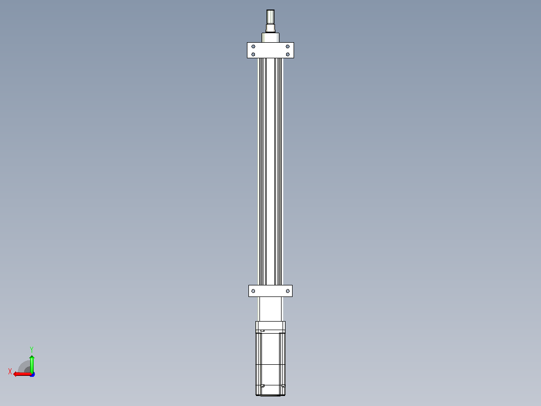 轻载电动缸TPA-ESR40-1210C-L350-M-LB-W-P40-C3后视图