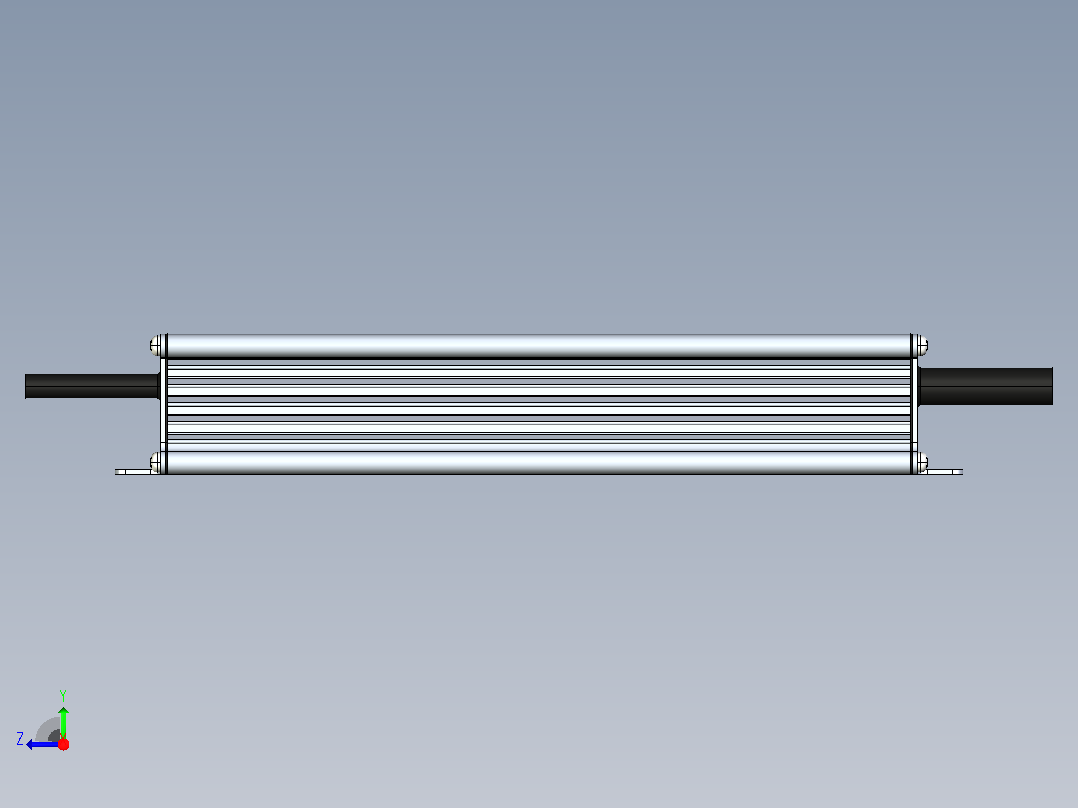 电源装置ARPV-UH48480-PFC (48V，10A，480W)(照明，IP67金属)右视图