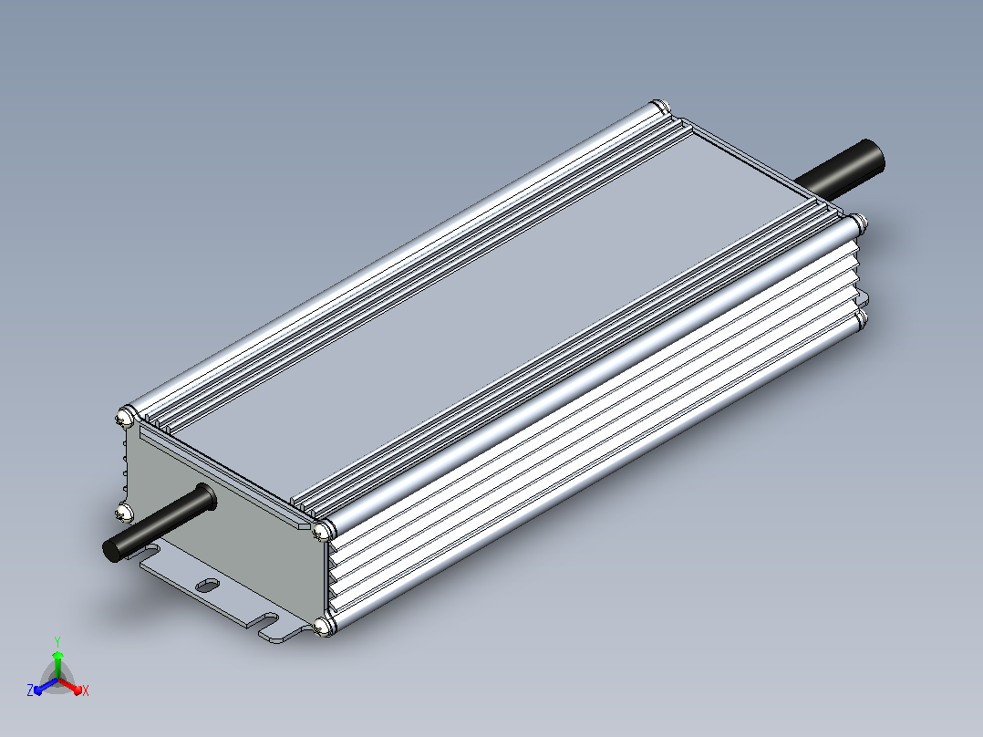 电源装置ARPV-UH48480-PFC (48V，10A，480W)(照明，IP67金属)正等轴测图