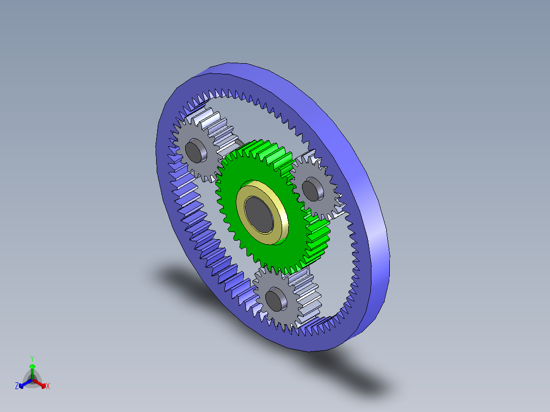 163disk.com_行星齿轮正等轴测图