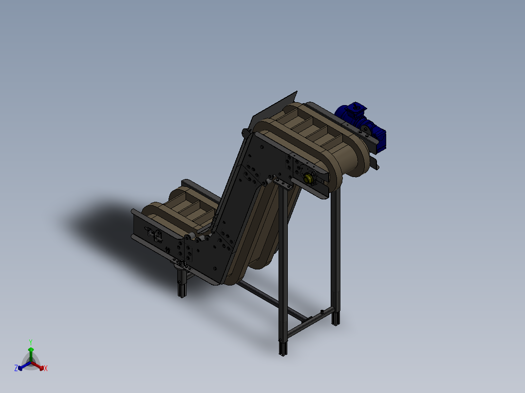 斗山300M数控机床sw16正等轴测图