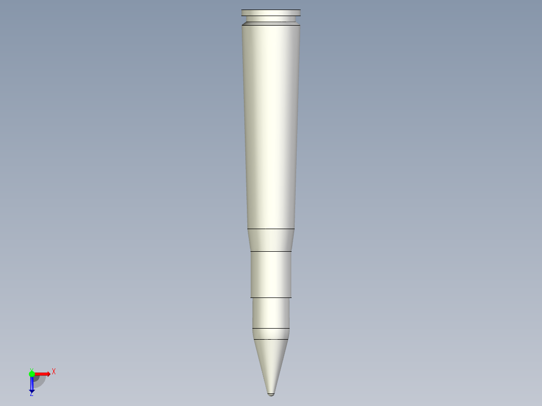 金色玩具弹模型俯视图