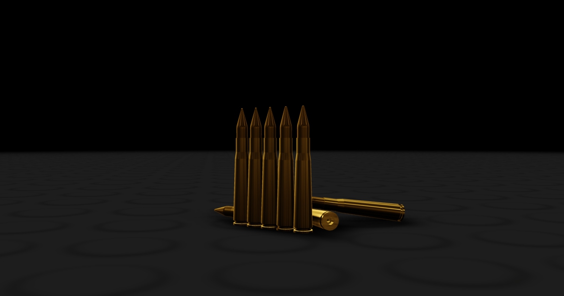 金色玩具弹模型