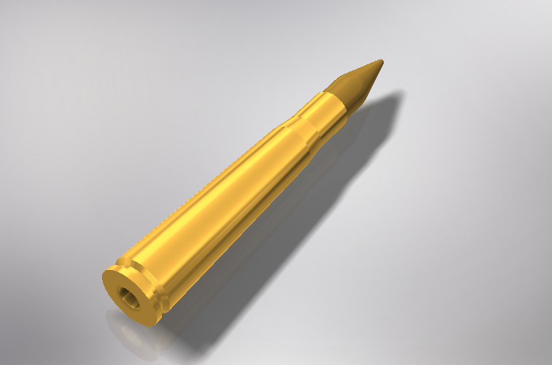 金色玩具弹模型