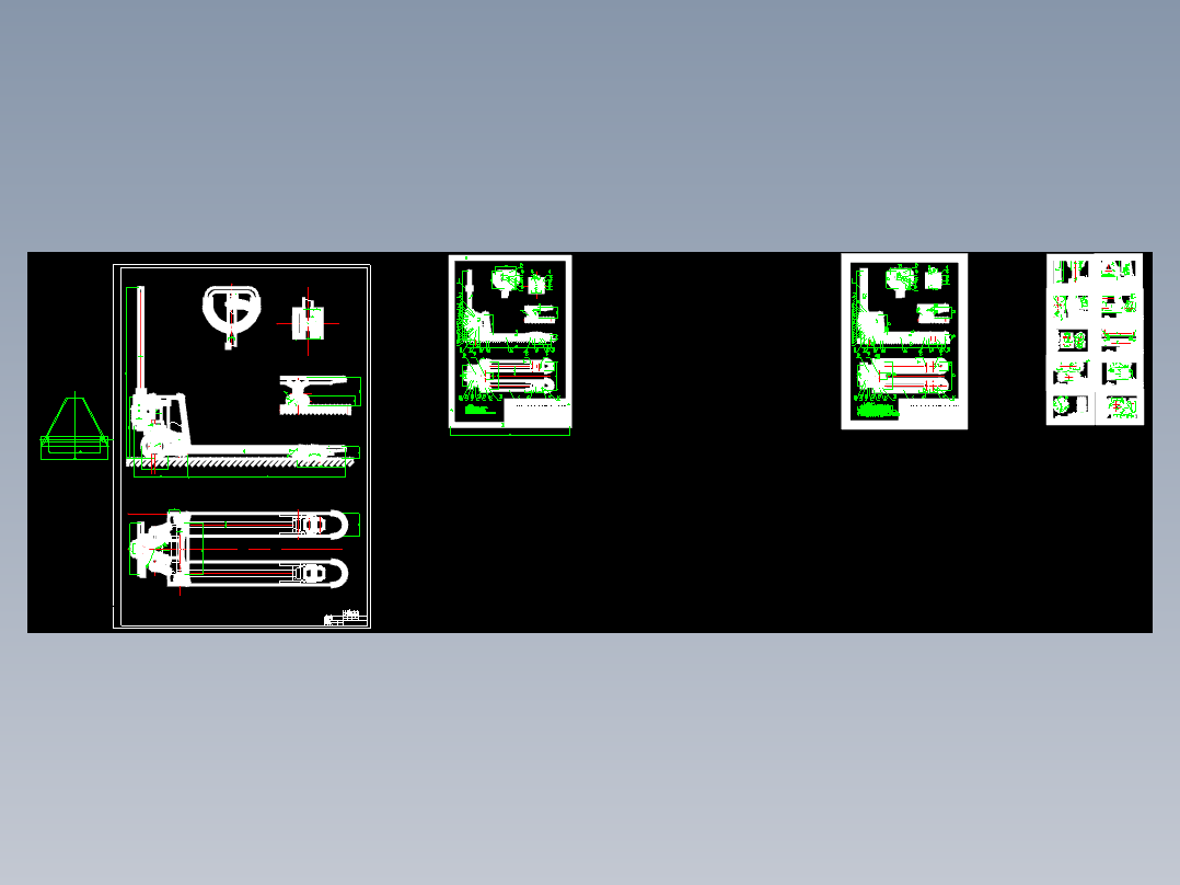 手动液压叉车设计