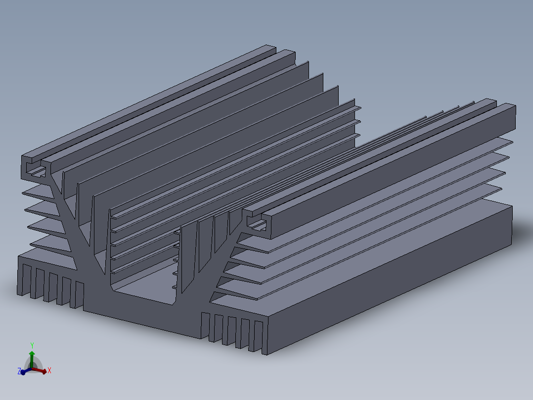 继电器散热器设计主视图