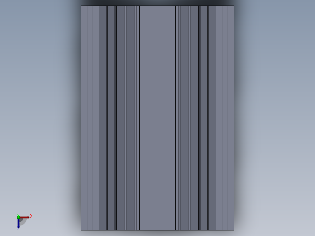 继电器散热器设计俯视图