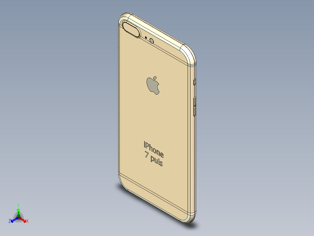 iPhone 7 Plus正等轴测图