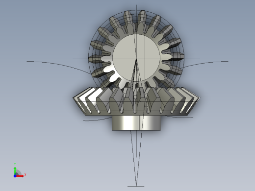 伞齿轮副前视缩略图