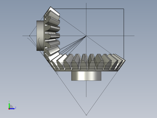 伞齿轮副左视缩略图