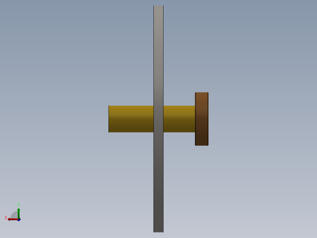 行星齿轮传动组件后视图