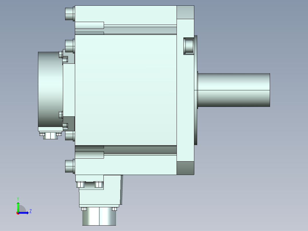 三菱伺服电机HG-SN302J-S100左视图