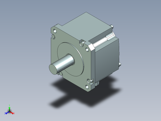 三菱伺服电机HG-SN302J-S100正等轴测缩略图
