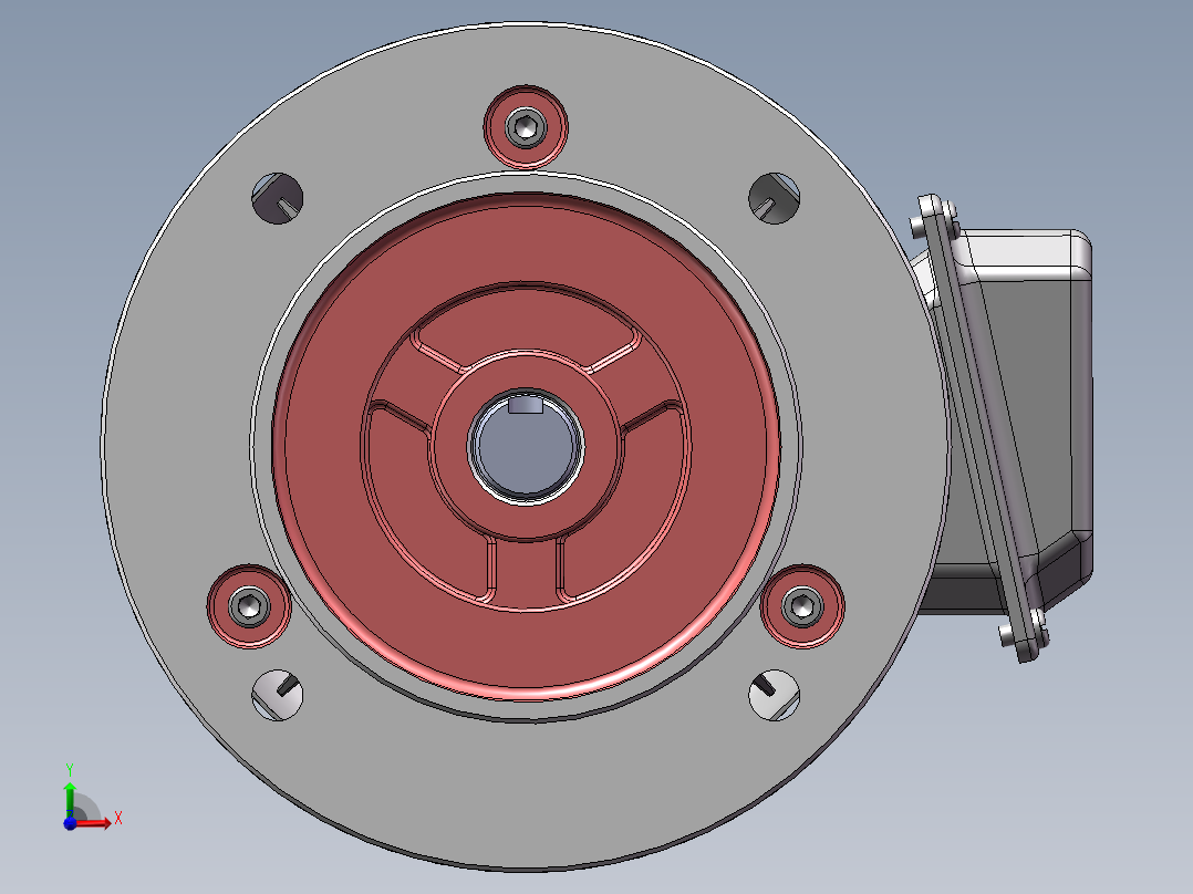 电机模型前视图