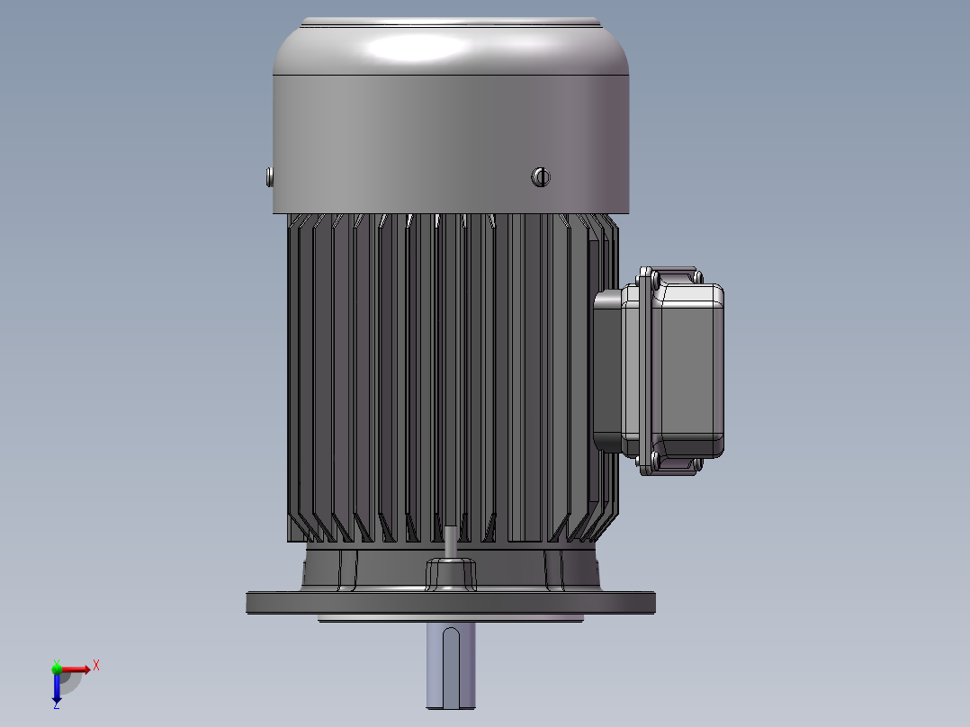 电机模型俯视图