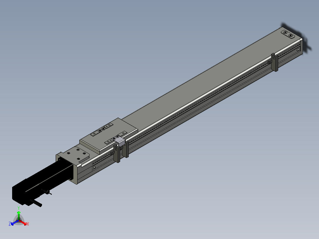 Toyo东佑达直线模组-ETH6-450-BC+煞車正等轴测图