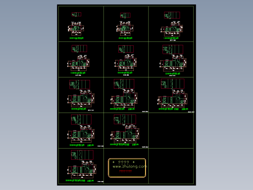 开利39G组合式空调机组详cad图纸暖通空调节点dwg图