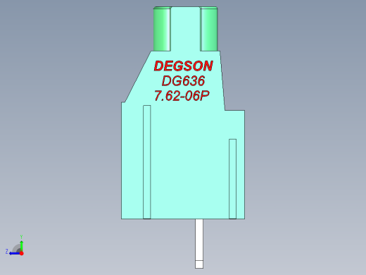 DEGSON DG636 系列 6.357.629.52mm 接线端子-DG636-7.62-06P-14-00AH右视缩略图