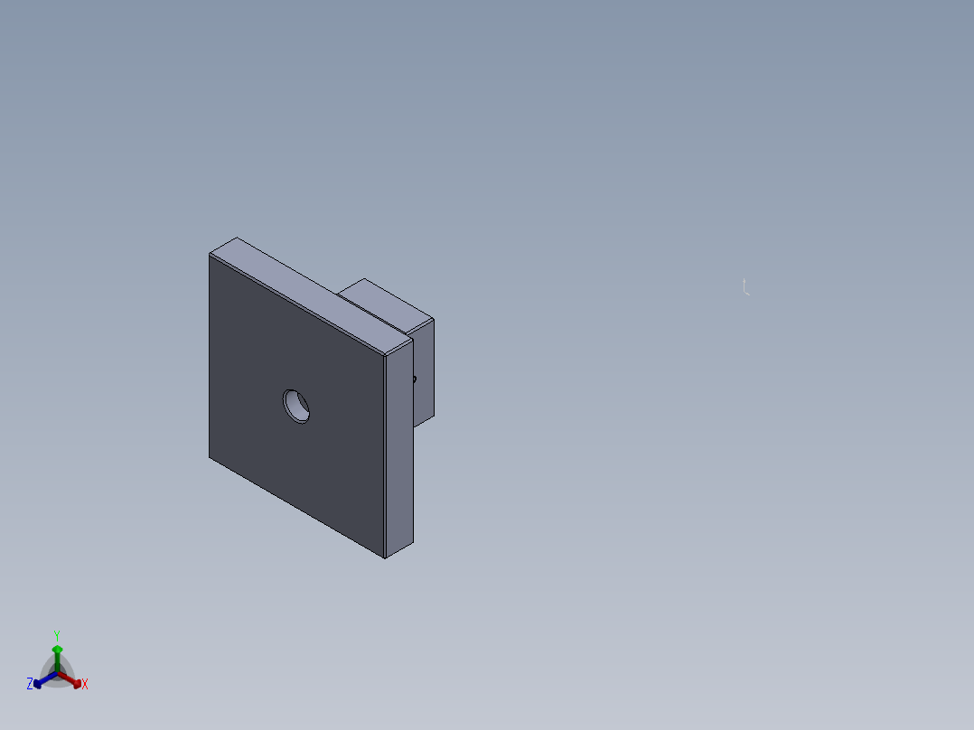外形轮廓及孔位检具正等轴测图