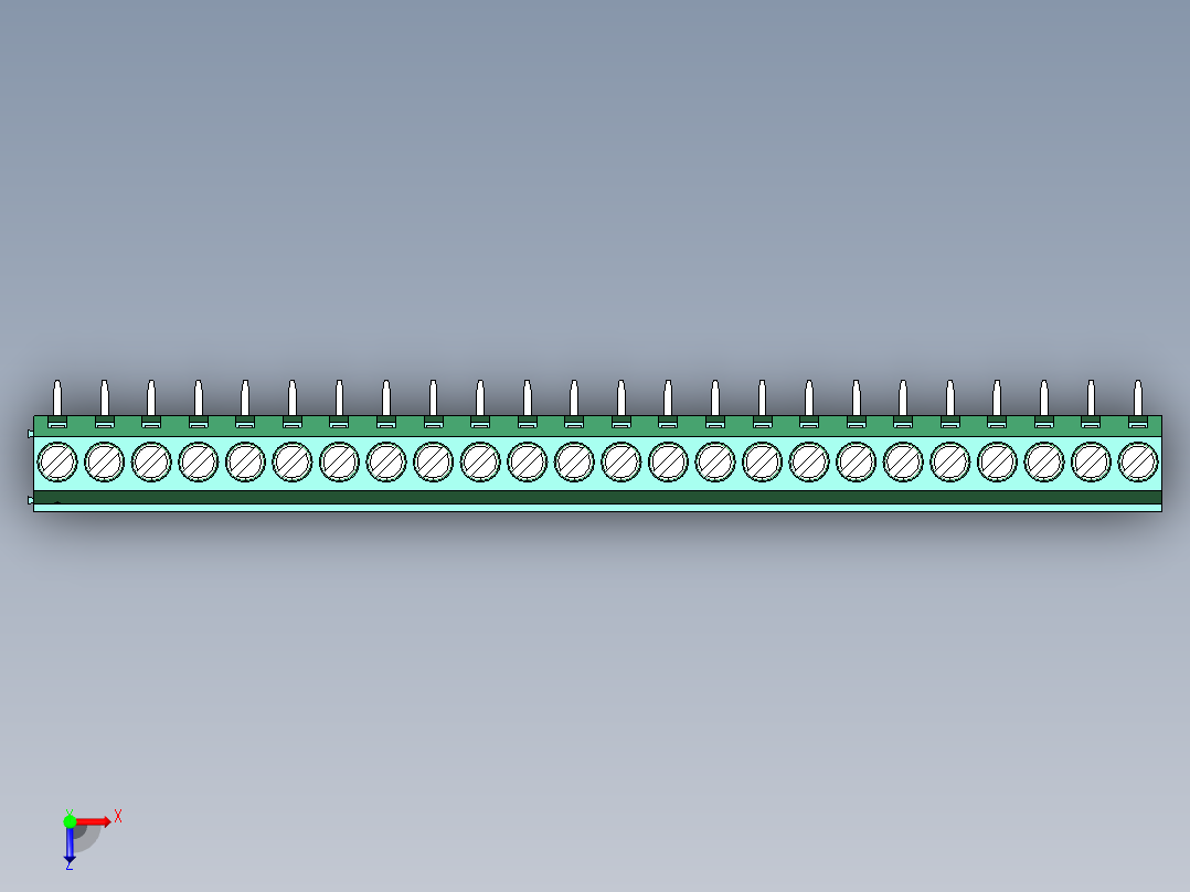 DEGSON DG128 系列 5.07.5mm 接线端子-DG128R-5.0-24P-14-00AH俯视图