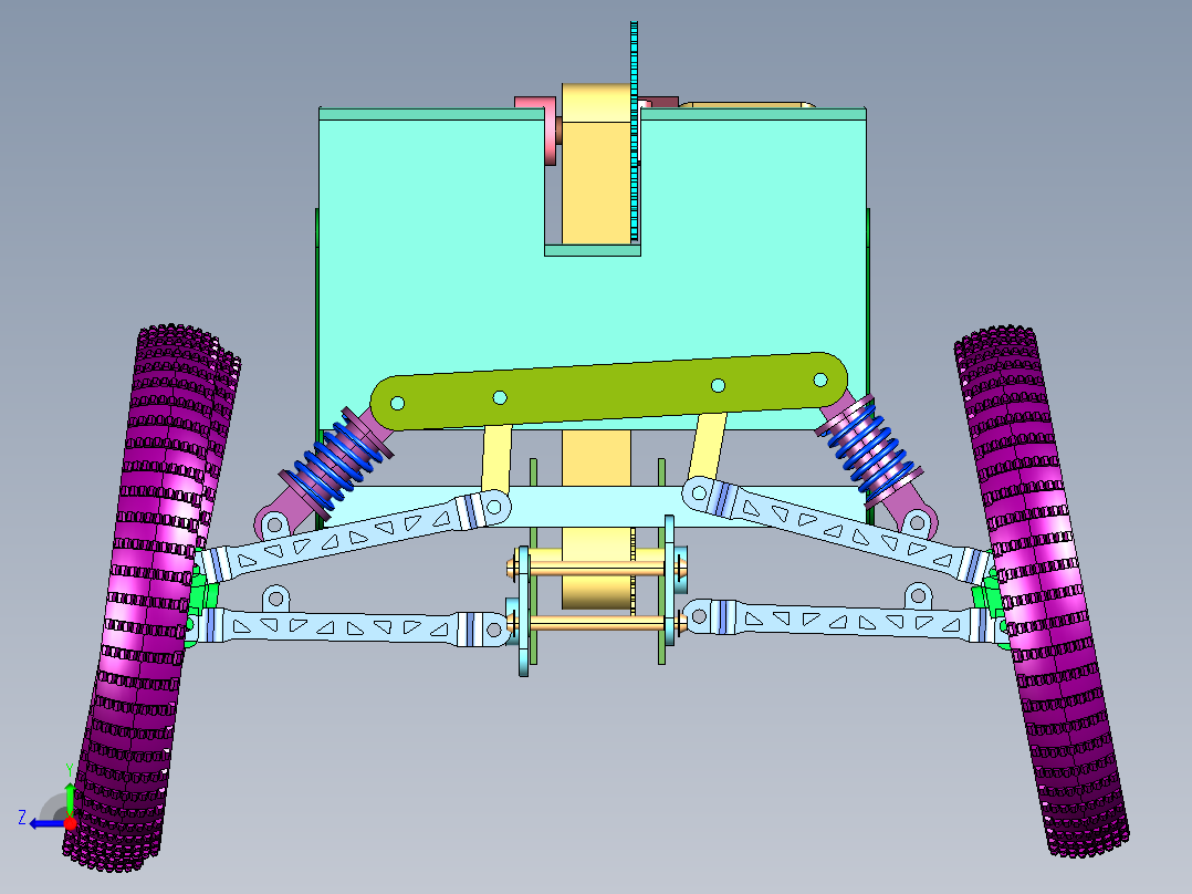 双人手摇斜躺车旅行胖胎自行车右视图